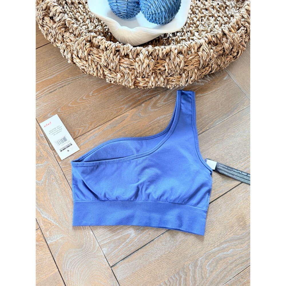 NWT Wildfox‎ One Shoulder Sports Bra Women Blue Size M - Picture 4 of 6